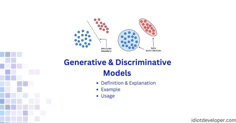 Generative and Discriminative Models in Machine Learning