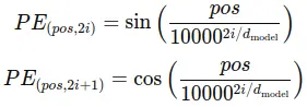 sine and cosine functions for positional embeddings in the Transformer. it helps to add positional information into the token, which helps Large Language Models to identify sequences of tokens.