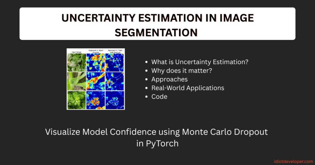 Uncertainty Estimation in Image Segmentation using Monte Carlo Dropout in PyTorch